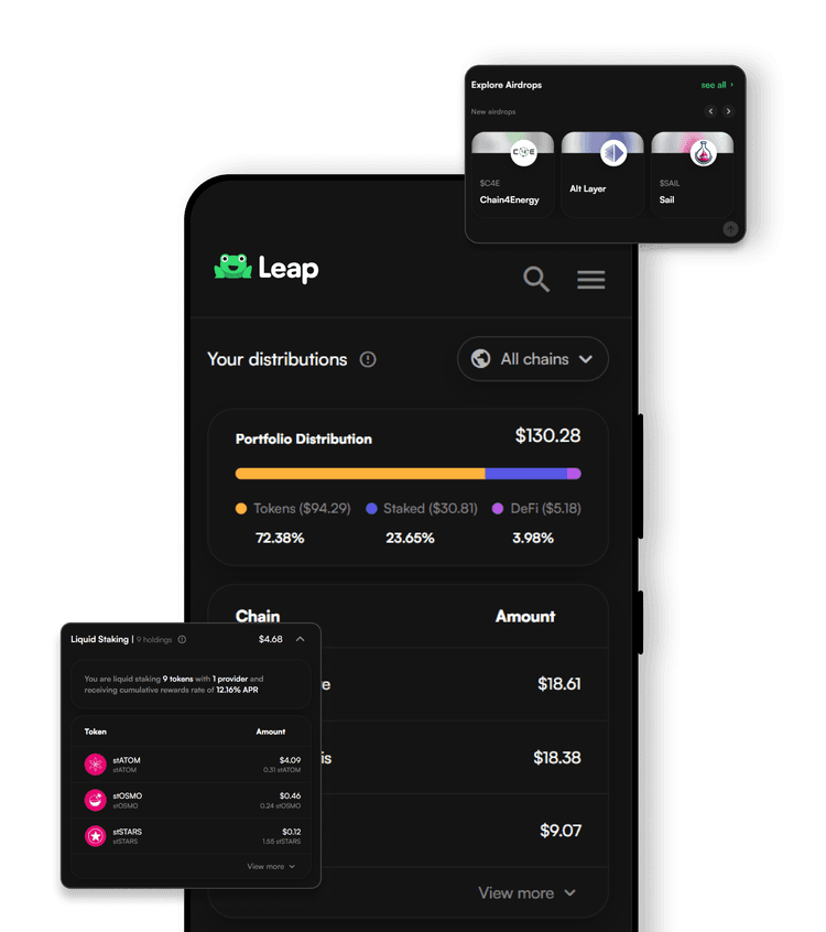 Leap dashboard